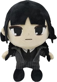 Wednesday Addams Plush Toys, 9.8 Inch Addams Family Stuffed Doll, Cute Addams Figure Plush for Fans and Kids Birthday Gift