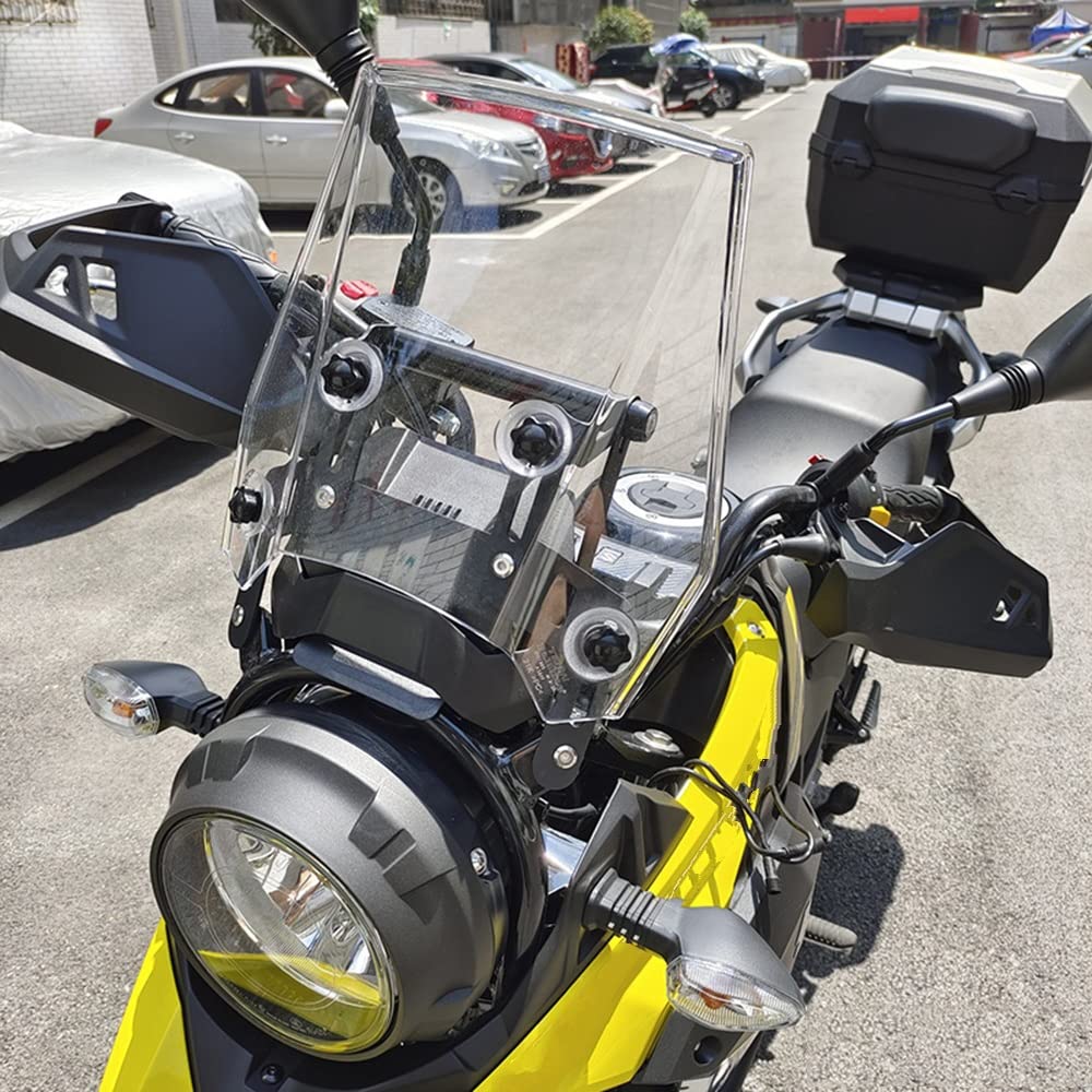 Soporte navegación para teléfono móvil Soporte De Teléfono para Suzuki para V-Strom 250 para DL250 Motocicleta Soporte De Ajuste De Elevación De Parabrisas Soporte De Navegación GPS