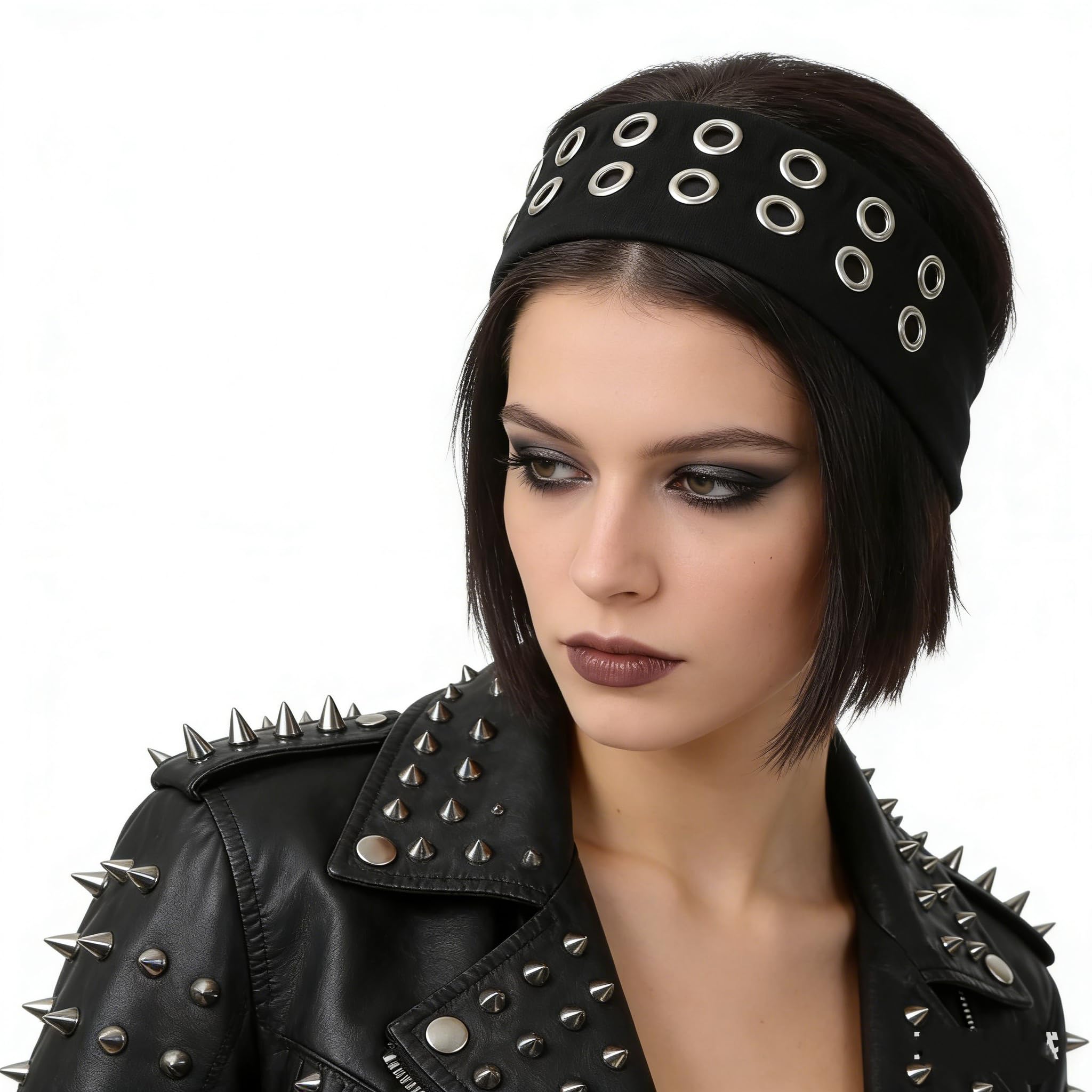 Women Elastic Headband Wide Y2K Casual Sporty Hair Accessory Black Women main image 4