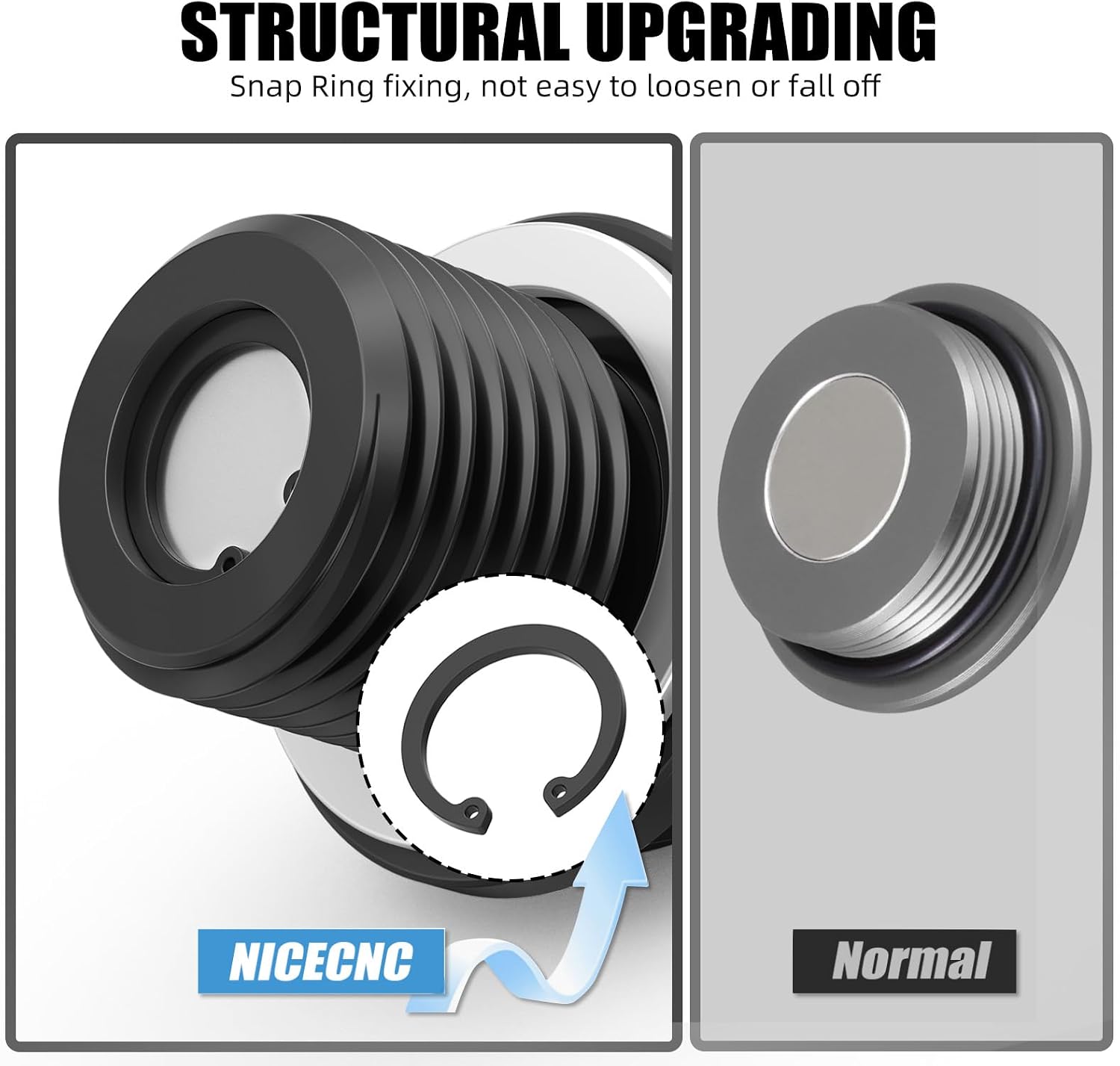 NICECNC Black Magnetic Oil Drain Plug Compatible with Suzuki DR650S/SE 1996-2024