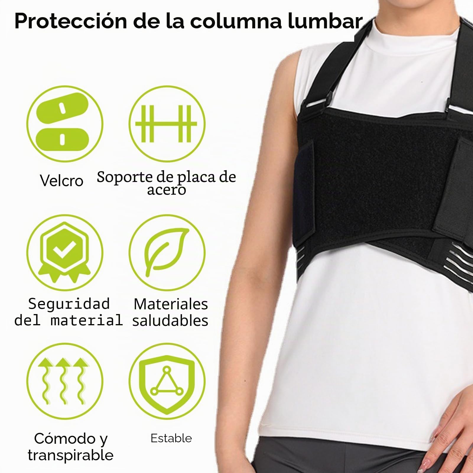 Vendaje Para Costillas Rotas, Vendaje Ajustable Transpirable Para La Cadera Vendaje Protector Lumbar Correa Protectora Costillas Envoltura Compresión Para Mujeres Y Hombres Alivio Para Costillas Rotas