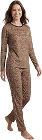 Pijama Feminino Inverno Manga Longa Térmico Ultramacio Malha Premium Conjunto Calça Longa P M G GG