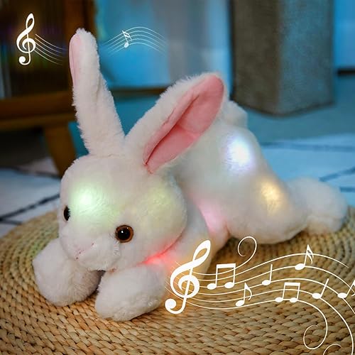Miniatura 3 de SpecialYou Schnauzer - Juguete de peluche con luz musical de 10 pulgadas con luces nocturnas, canciones de cuna, cumpleaños para niños pequeños