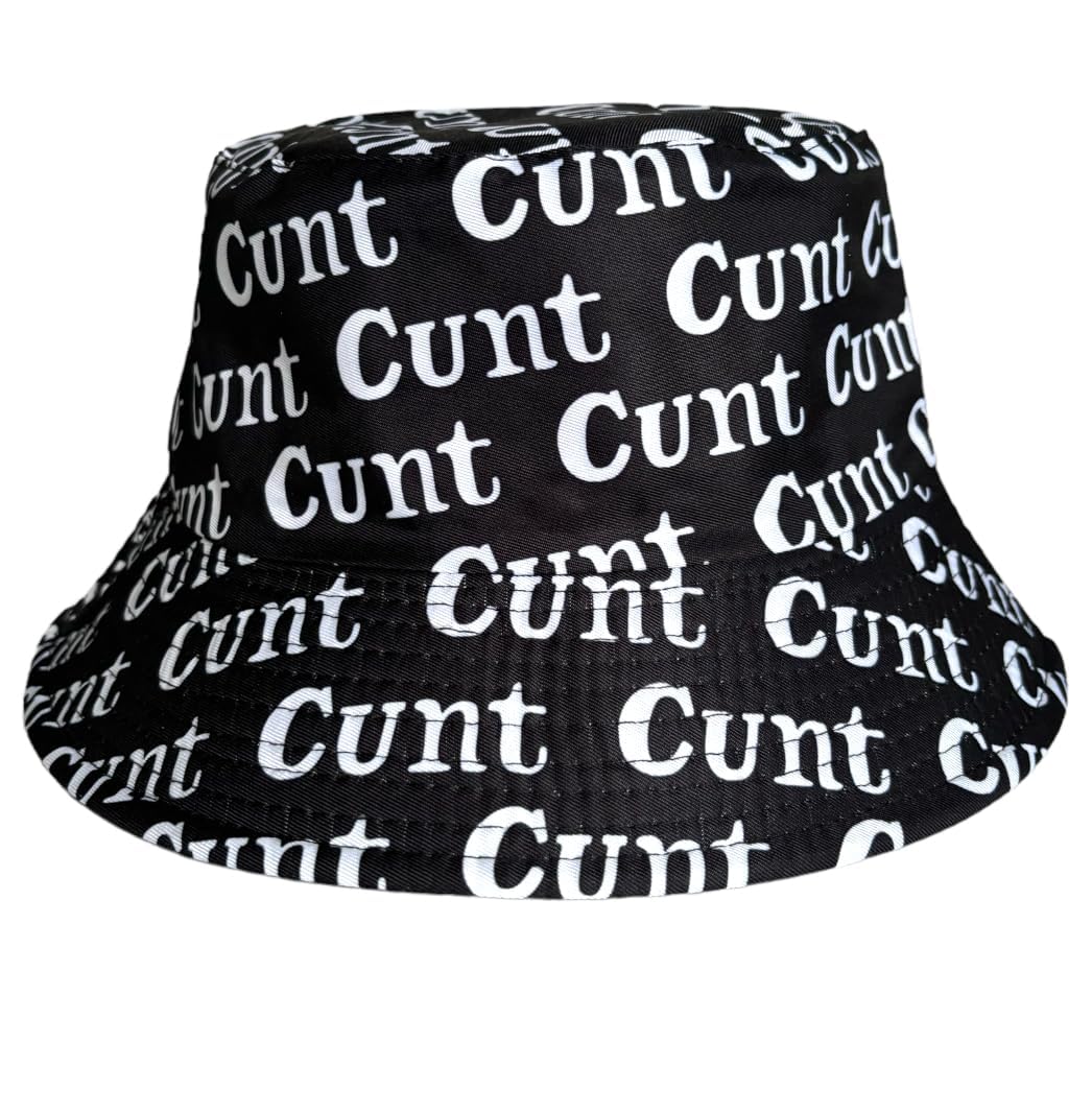 Arg Unisex Cunt Print Cunt Bucket Of Attitude - Rude Slogan Hat For The Bold Bucket Hat Summer Travel Sun Fisherman Hats Reversible Bucket Hats For Festivals Outdoor Hat Hat Twat Reversible