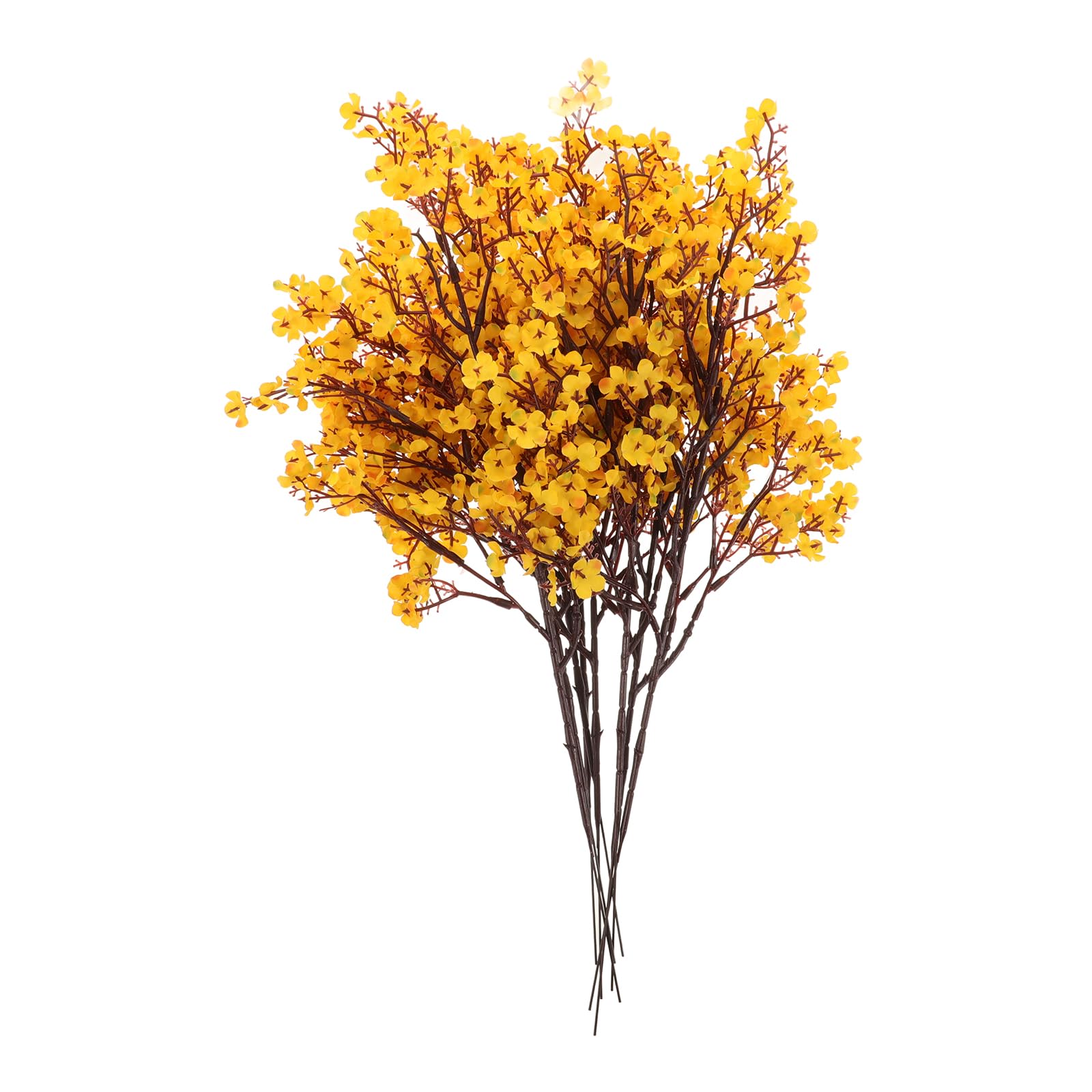Flores artificiales de gypsophila ramo realista sin mantenimiento para mesa de hogar
