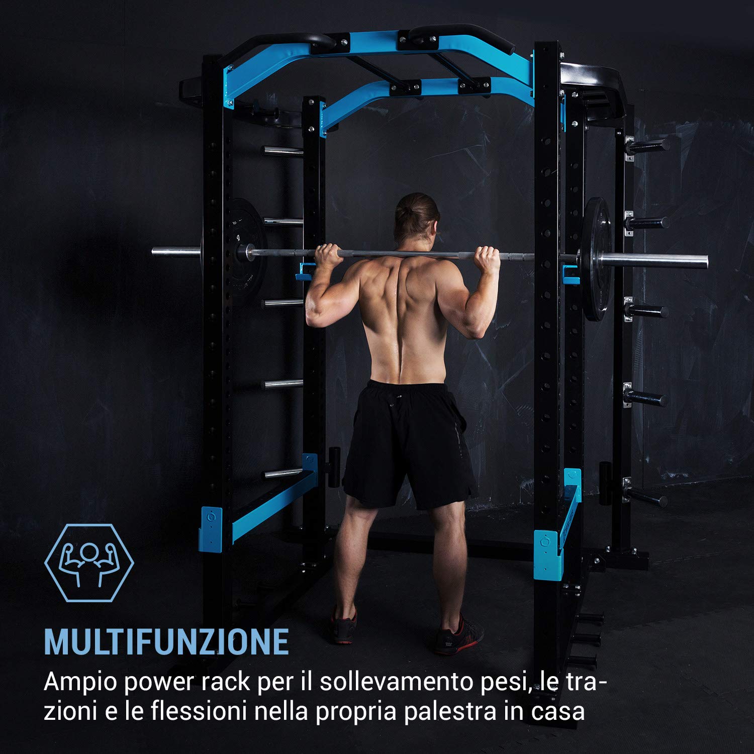Capital Sports Amazor - Basic Power Rack, Rack Palestra, Power Tower, Safety Spotter