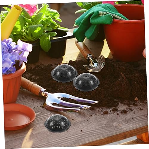 Miniatura 8 de GANAZONO 500 piezas de maceta espaciador de plástico maceta redonda de plástico con cuñas de plástico, almohadilla inferior para maceta, agujero de