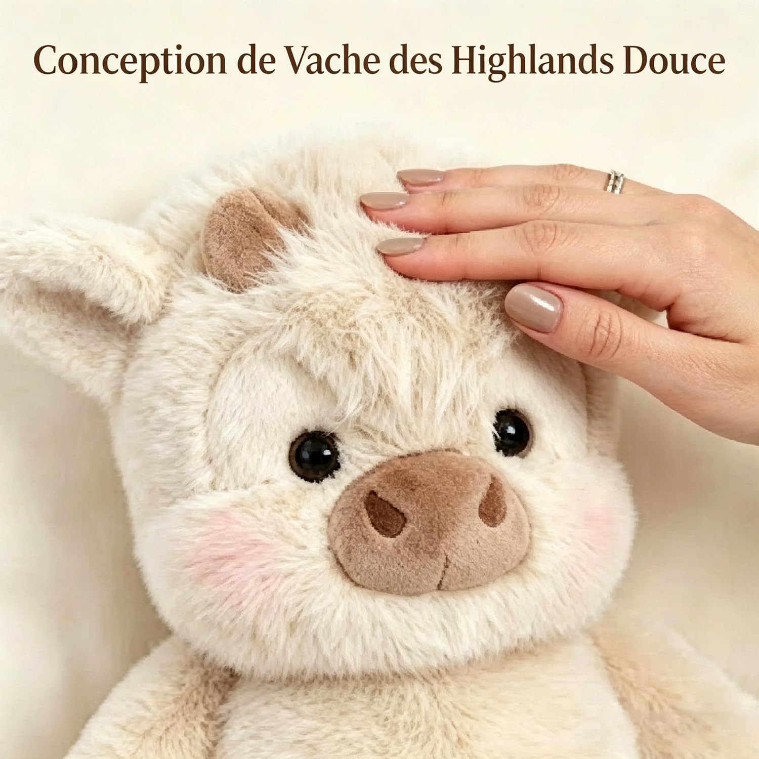 Générique Jouet en Peluche Doux De Vache, 45cm Peluche Doudou Qui Court,Adorable Peluches pour Soulager Le Stress La Décoration Intérieure Cadeaux pour Maison Chambre Salon