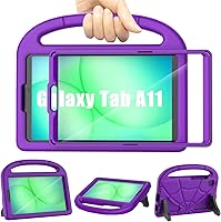 Vista 10 de Lainergie - Funda para Samsung Galaxy Tab A11/A9/A7 Lite de 8.7 pulgadas para niños, ligera, a prueba de golpes, con asa y soporte para Galaxy Tab