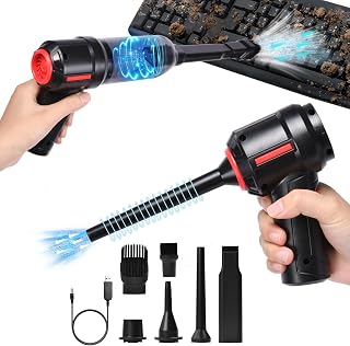 URAQT Handheld Vacuum, 9000PA Powerful Car Vacuum Cleaner Cordless, 120W High Power Wet & Dry Mini Vacuum Cleaner, Lightweight Portable Car Hoover for Kitchen, Car, Office, Home, Pet Hair Cleaning
