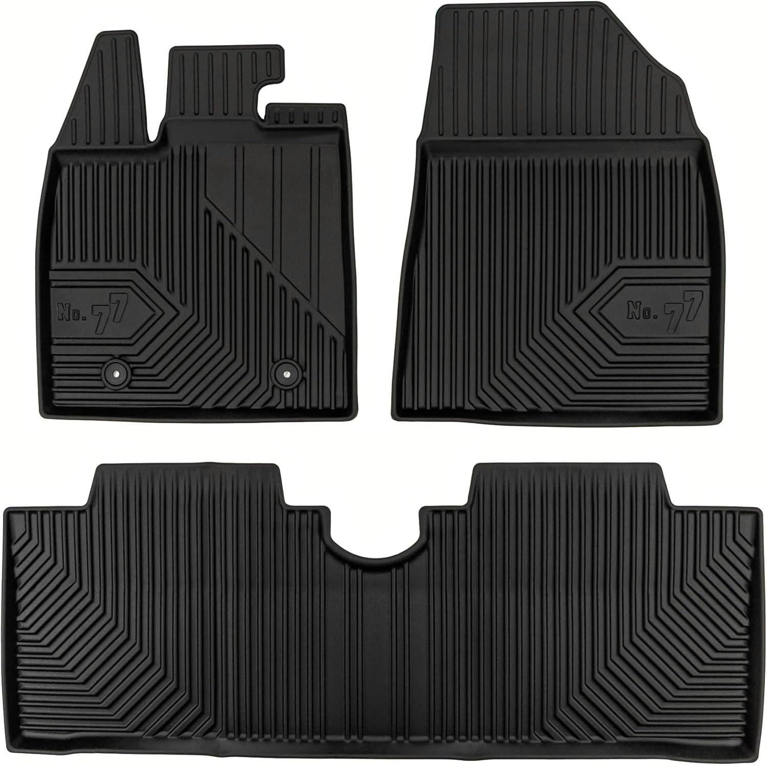 MOTOS Rubber Floor Mats for BYD Dolphin Since 2021 Improve Your Travel Comfort with Car No.77- Multi-Season Car Mats