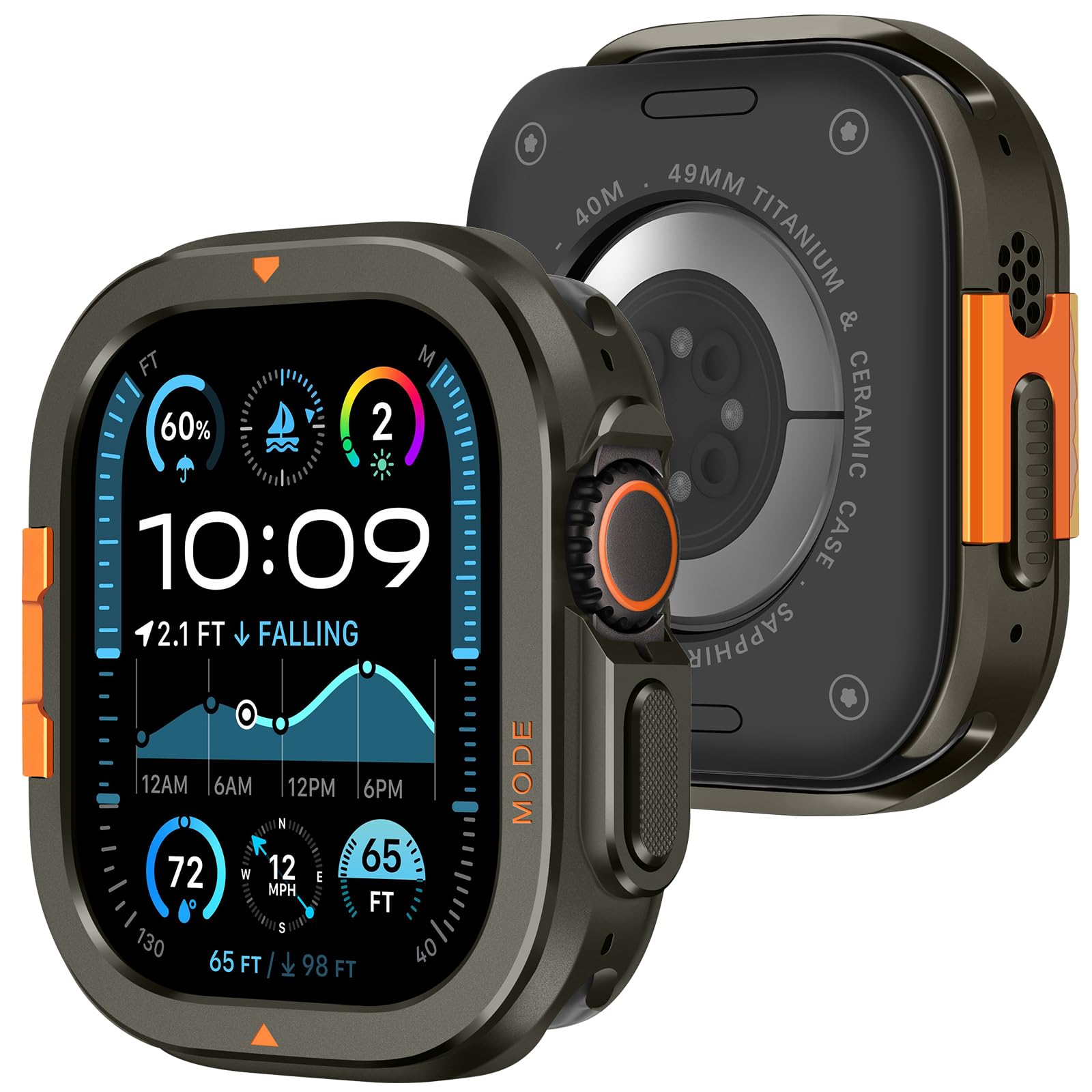 Amazon.co.jp: Amizeeメタルケース互換性がありますApple Watch Ultra