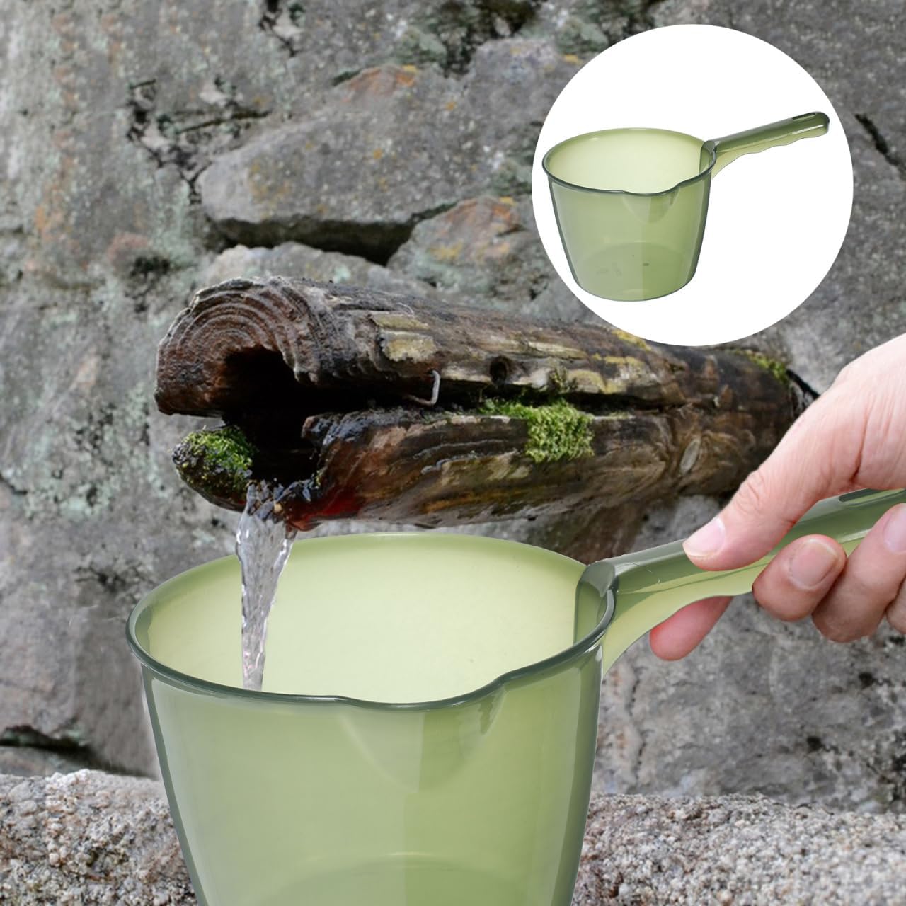 Alipis Plastic Water Ladle, Bath Ladle Water Bath Scoop Water Dippers Shower Bucket Bathroom Water Scoop Cup Hair Washing Water Scoop Home Essential