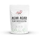 Agar Agar Powder (4oz) Vegan Gelatin Substitute, Certified Halal, Kosher, Gluten-free, Non-GMO, 100%, Sugar-free, Kosher, Halal, Desserts, 100% Natural Red Algae
