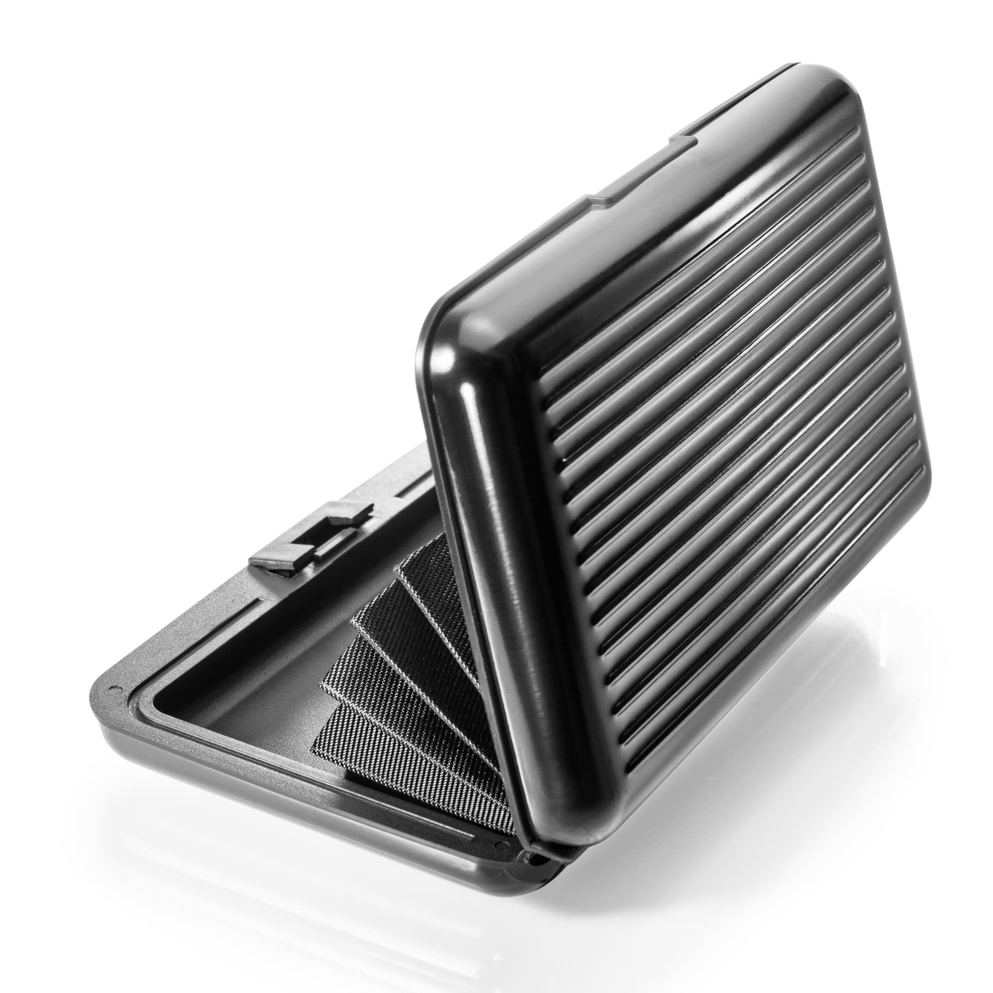 VALLET® Kreditkartenetui aus Aluminium | Ideal als Kartenetui & Visitenkarten Etuis | NFC & RFID Schutzhülle | Schützt Ihre EC-Karten vor unerlaubtem Auslesen | für Damen & Herren