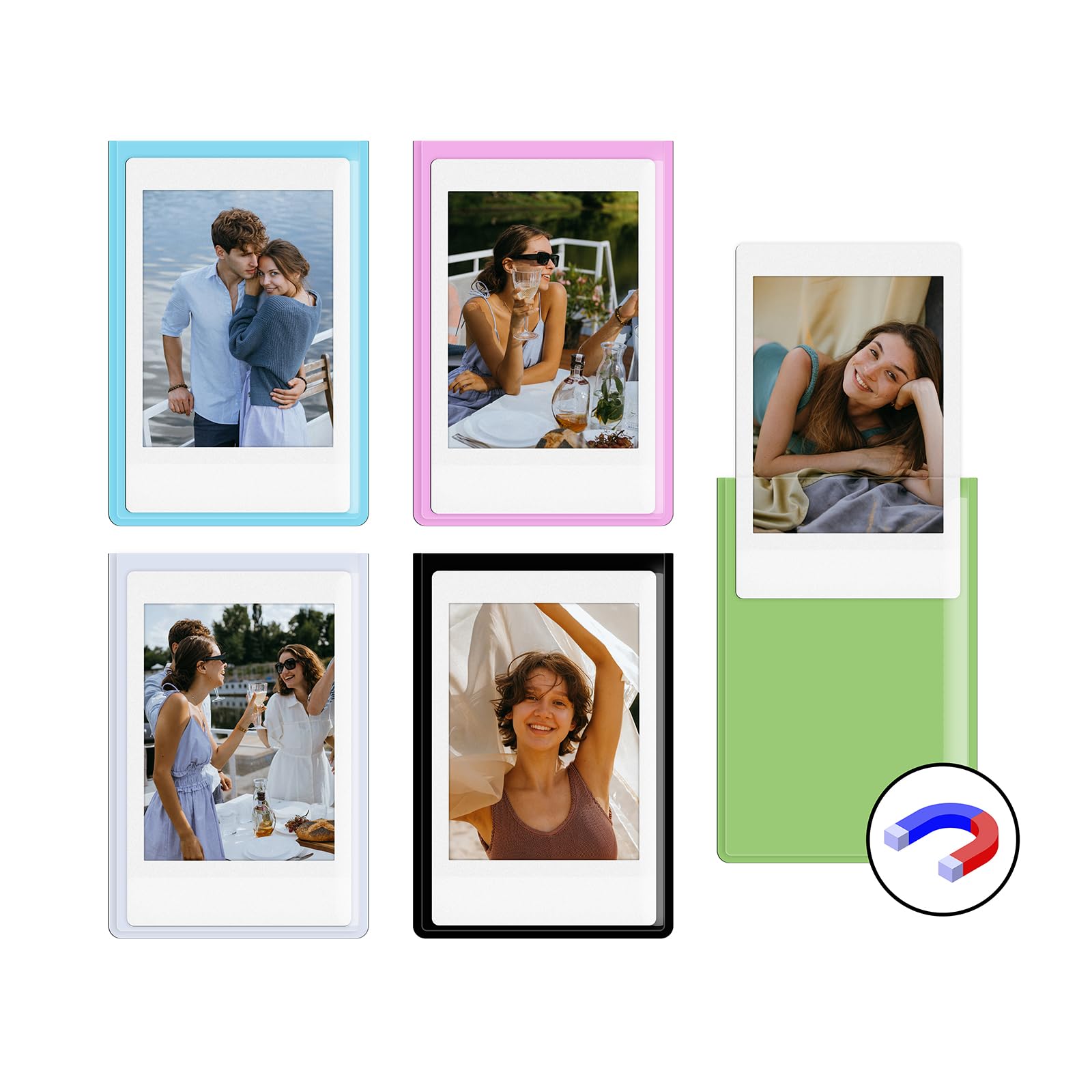 Amazon.com - HIYQIN 2x3 Inch Magnetic Photo Frame for Instax Mini
