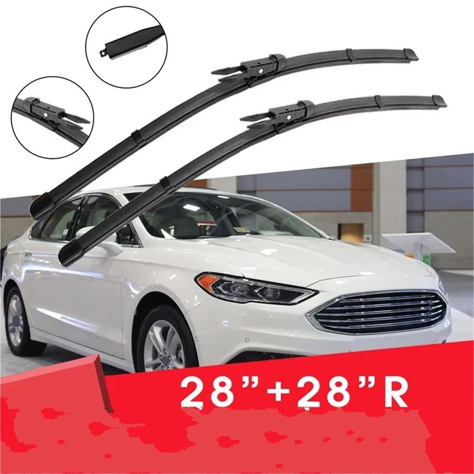 Tergicristallo Anteriore Posteriore Set Per Ford Fusion USA 2013-2018 Spazzole Tergicristallo Anteriori In Gomma Siliconica La Pulizia Parabrezza Accessori Per Auto