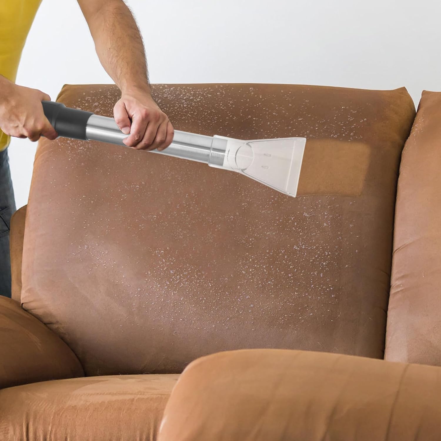 1set Transparent Extractor Attachment for Vacuum Cleaners for Carpet and Upholstery Cleaning Air Quality by Removing Debris and Pollutants Compatible Hoses