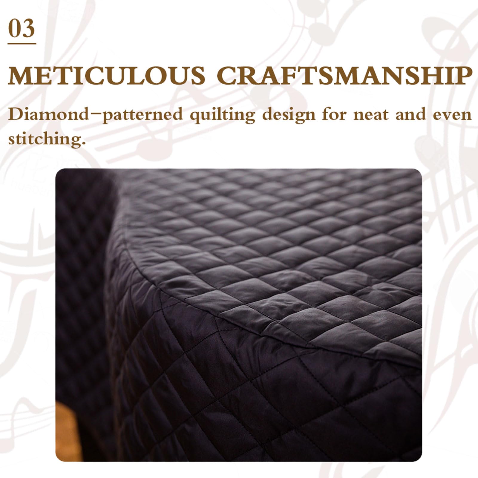 Copertura Decorativa per Pianoforte,Copertina Completa per Pianoforte,Copertura Protettiva per Pianoforte a Coda,Copertura per Pianoforte Verticale,per Pianoforte Verticale