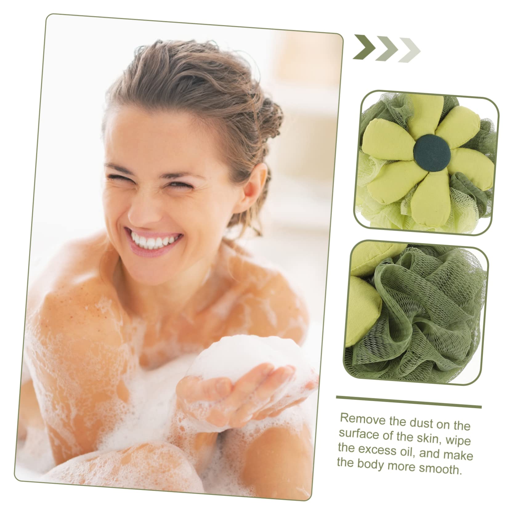 FRCOLOR 6piezas Esponja De Baño Exfoliante Para Adultos Flores De Loofah Para Para Limpieza Eficaz y Rica