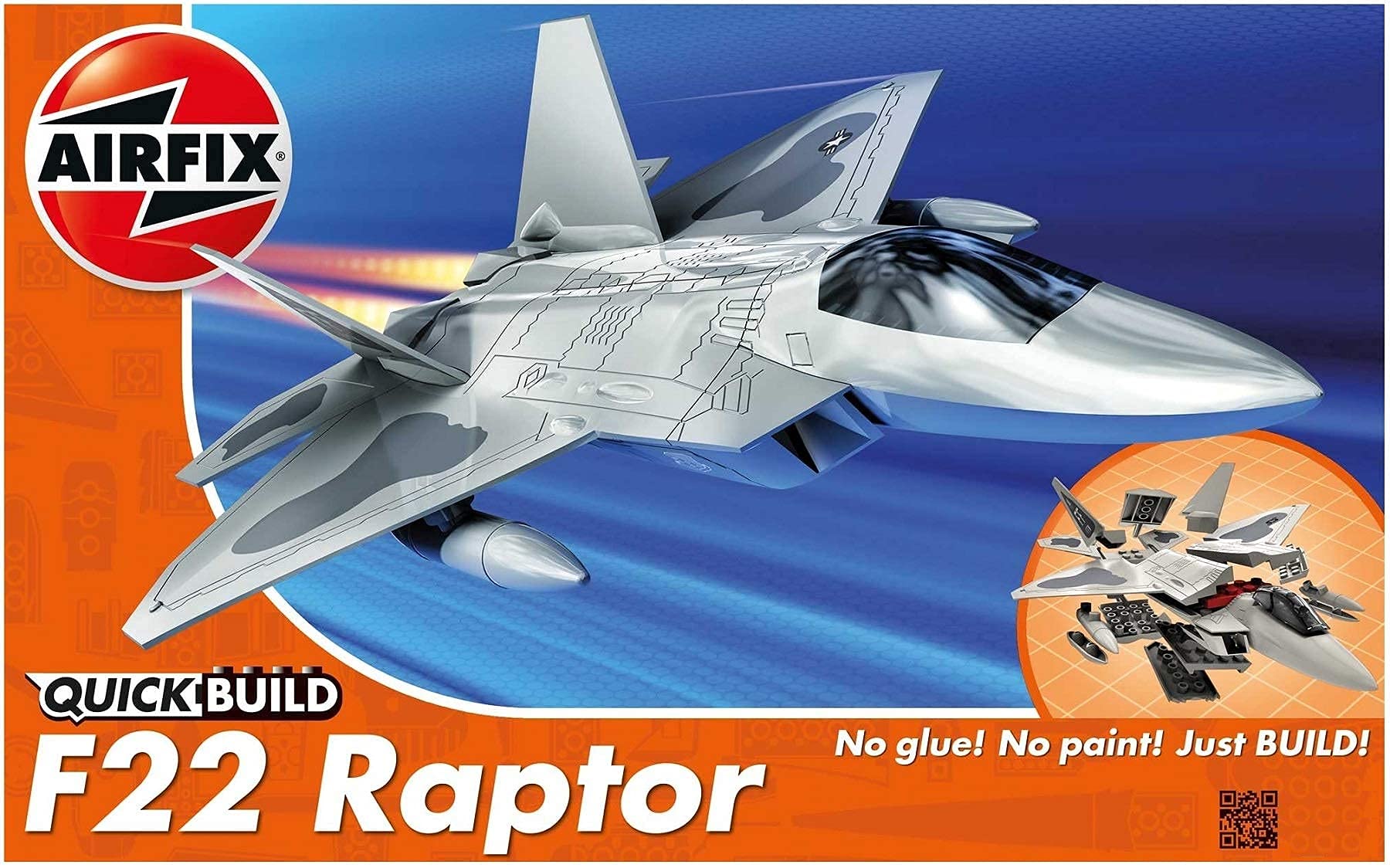Buy Airfix Quick Build F22 Raptor Aircraft Model Kit, multi colour