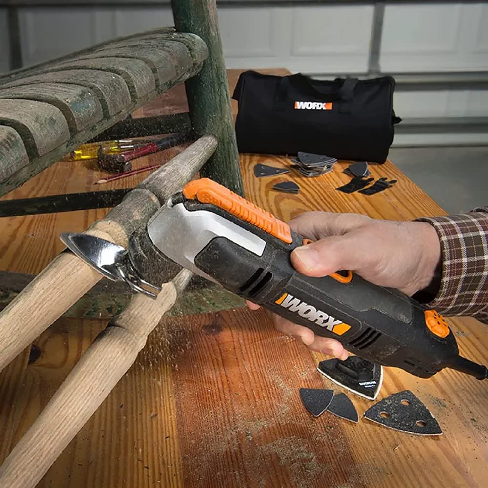 WORX WX686 - Herramienta multifunción (250 W, incluye accesorios y estuche)