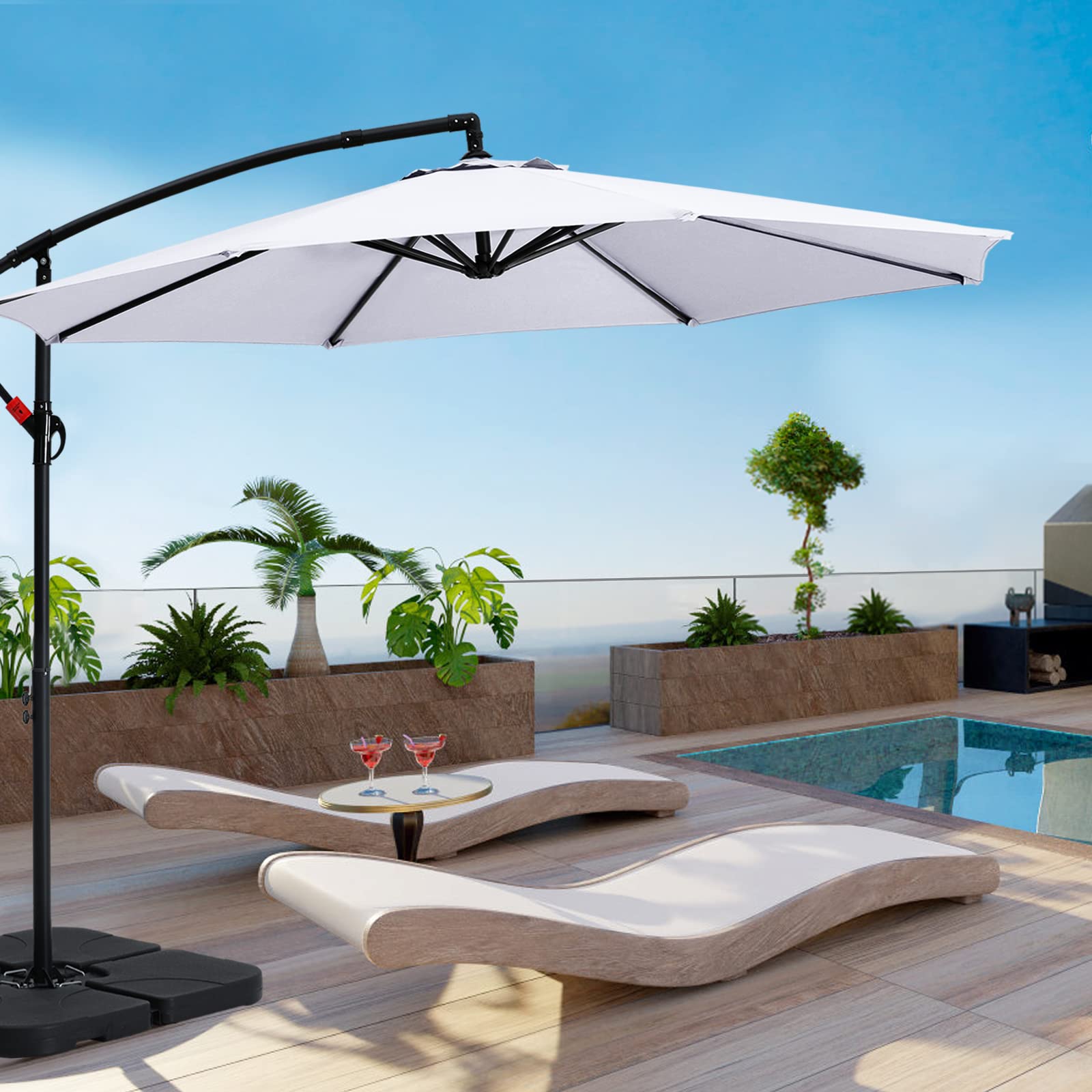 Buy MASTERCANOPY 10FT Patio Umbrella,Outdoor Offset Cantilever Umbrella