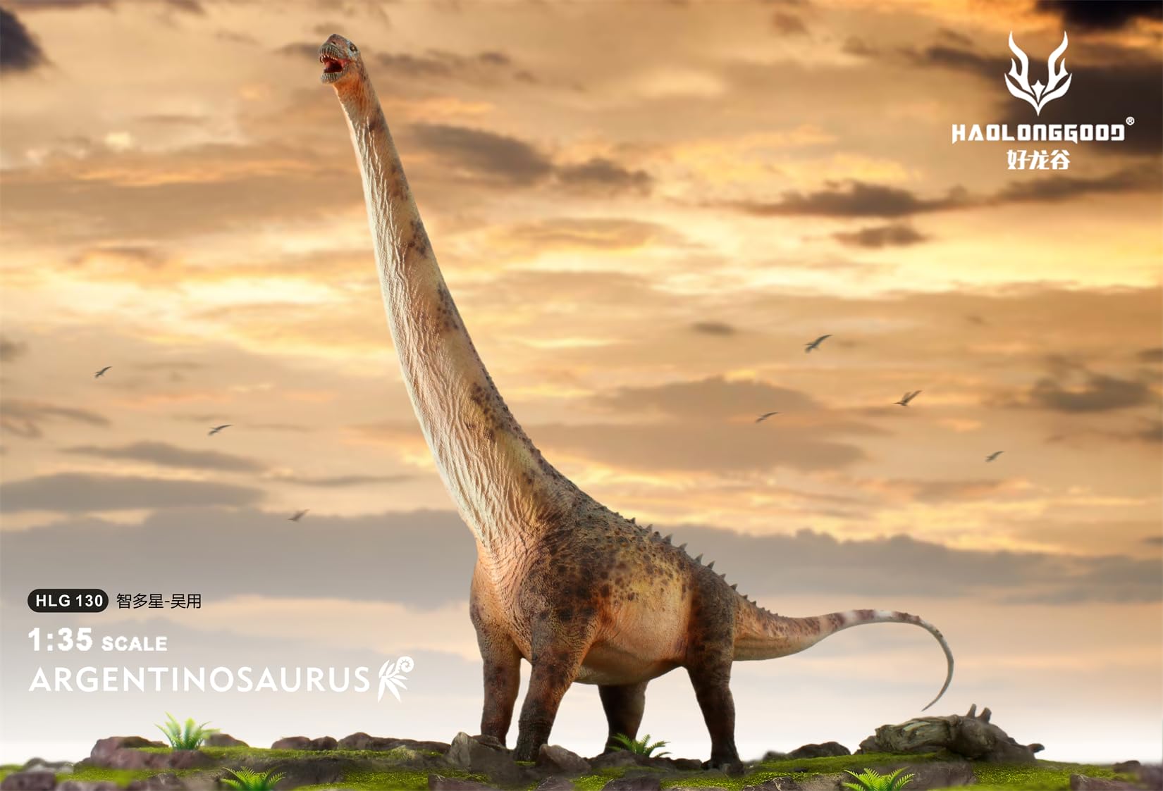 Amazon | BACALYSO | HAOLONGGOOD 1/35 サイズ アルゼンチノサウルス
