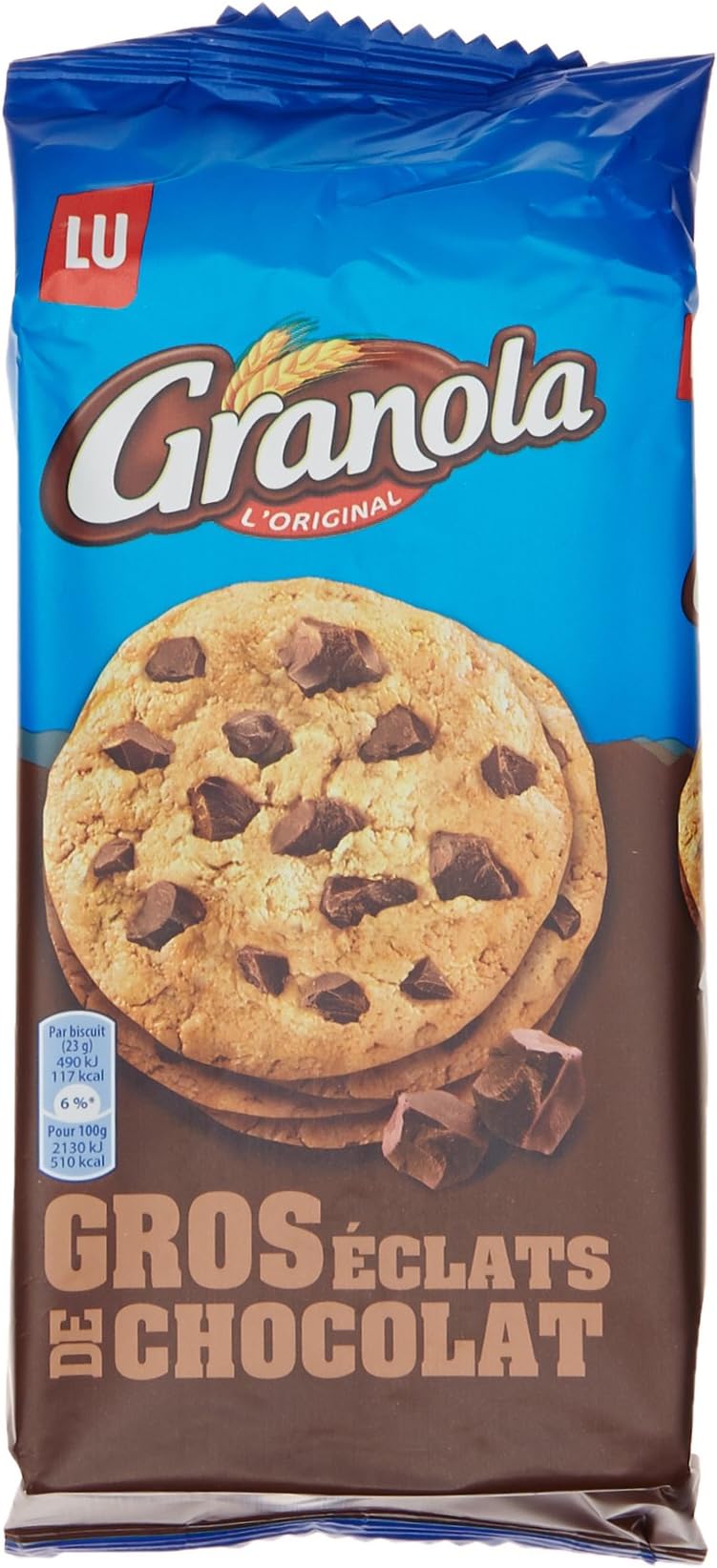 LU Granola Cookies - Large Pieces Of Chocolate, 184 g'