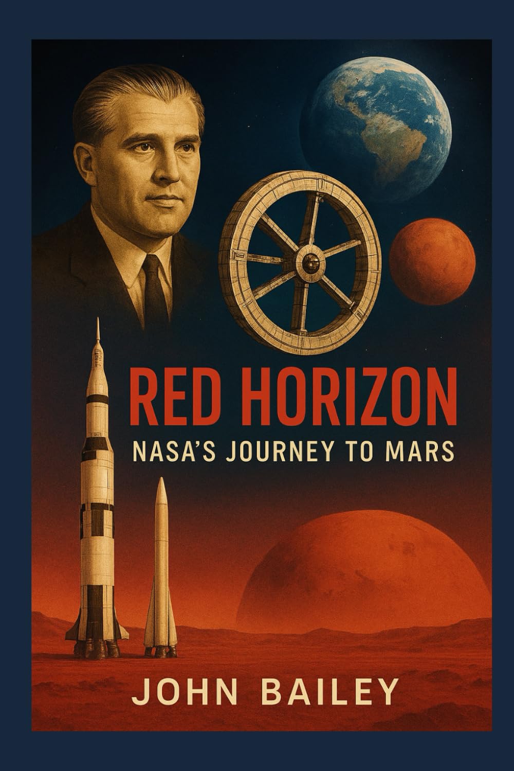 Red Horizon: NASA’s Journey to Mars: From Wernher von Braun’s Vision to the Artemis–to–Mars Roadmap (Space Stations)