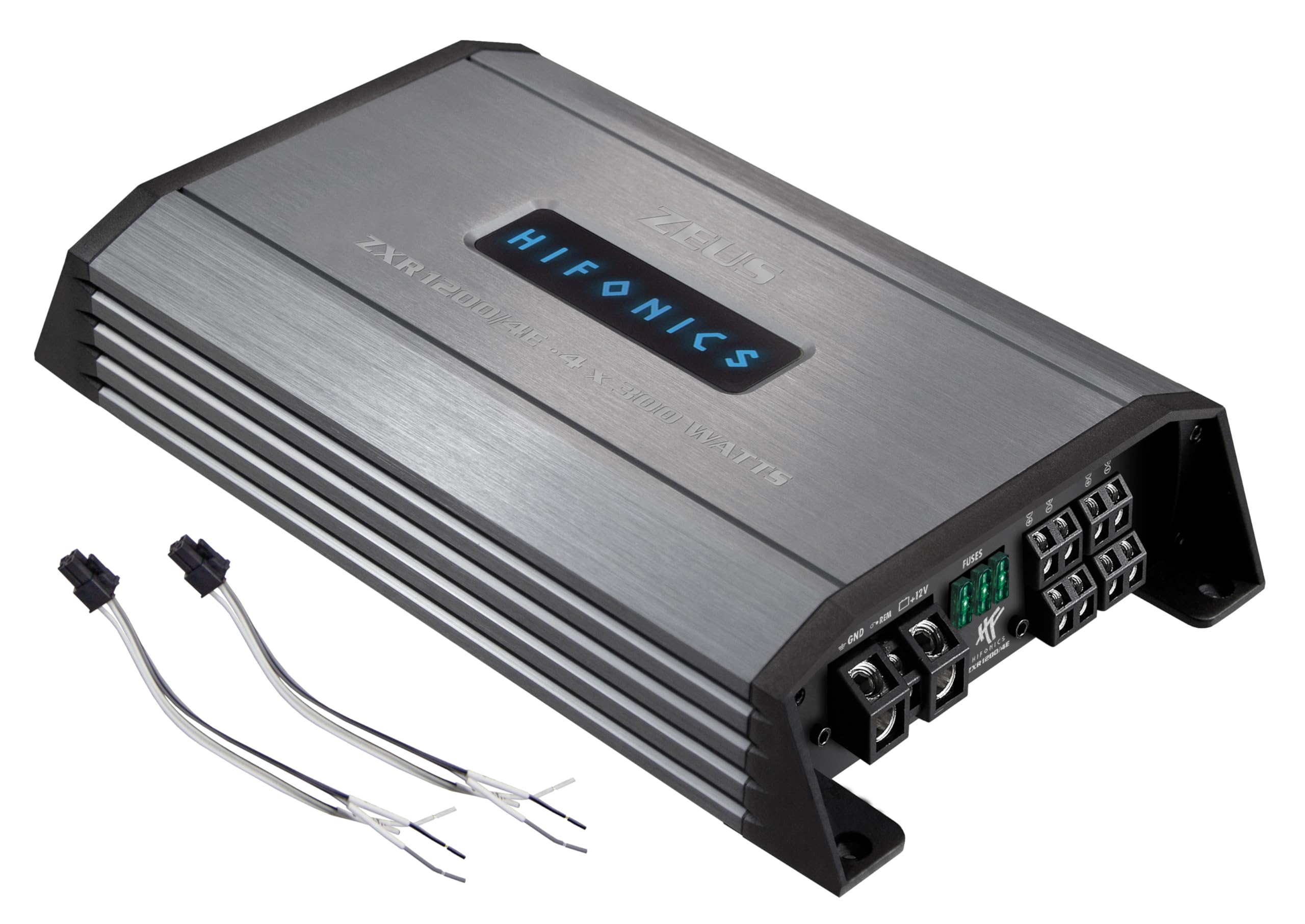 HiFonics ZXR1200/4E - Amplificador digital compacto de 4 canales CLASS D Premium con 1200 W RMS | de la serie ZEUS EXPANSION