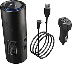 Scosche Purificador/desodorizante de ar HEPA portátil FrescheAIR Pro AFP-SP, pelos de animais de estimação, odores de alimentos e fumaça, ambientador pessoal