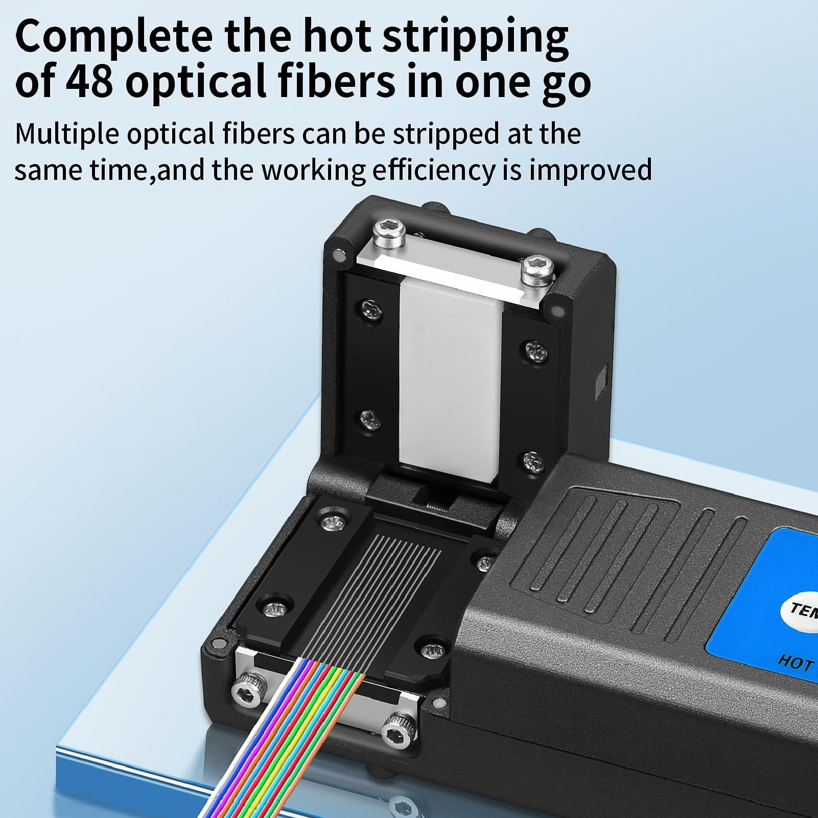 Oumefar Décapant Thermique de Fiber Optique M8 pour Fibre Nue de Ruban de 1 à 48 Cœurs