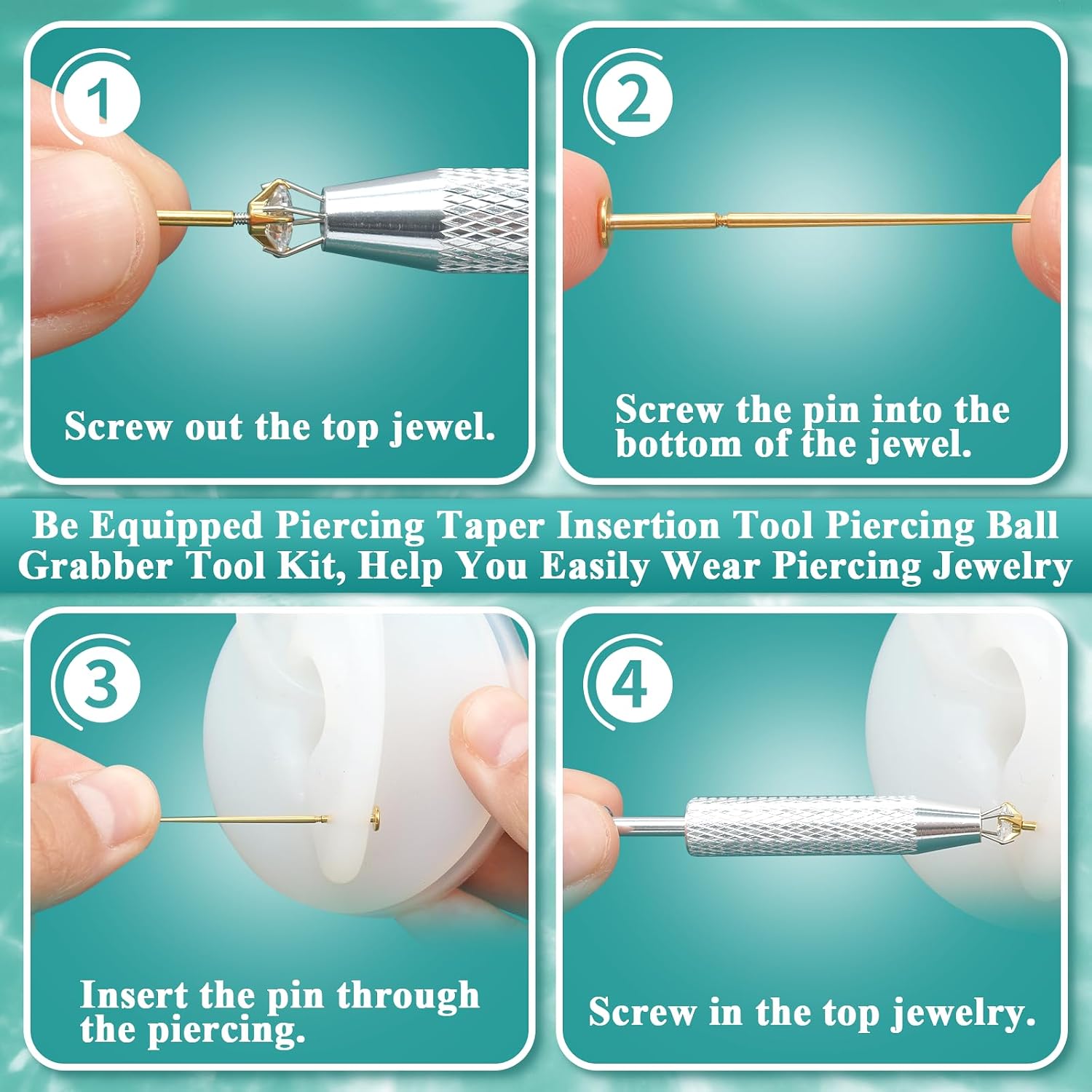 16G 18G Flat Back Stud Earrings for Women Men Set - Hypoallergenic Surgical Steel Internal Thread Nose Rings Studs For Ear Cartilage Nose Piercing Jewelry - Be Equipped With Piercing Ball Grabber Tool