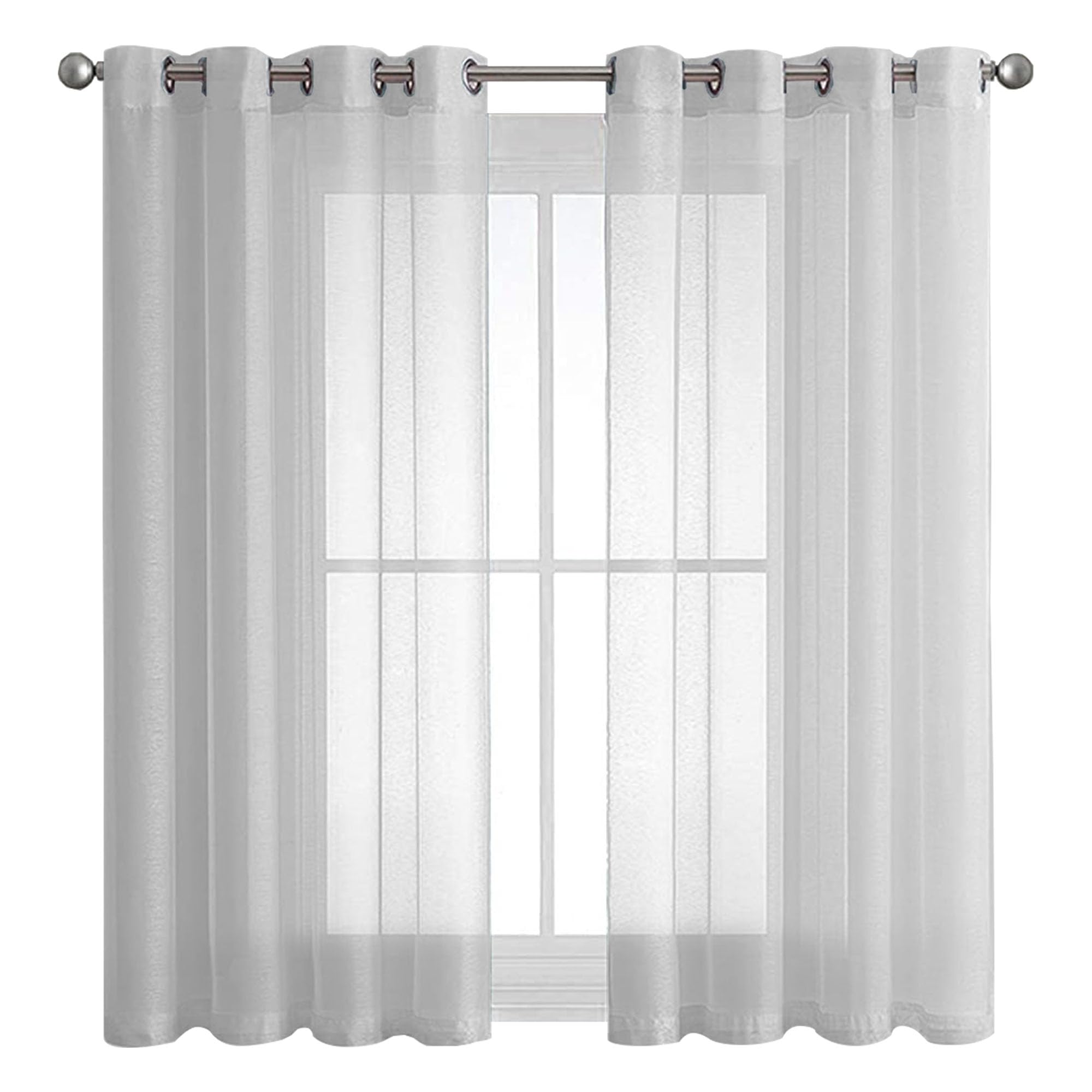 Voilage fenetre gris clair pour illuminer votre salon chaleureux