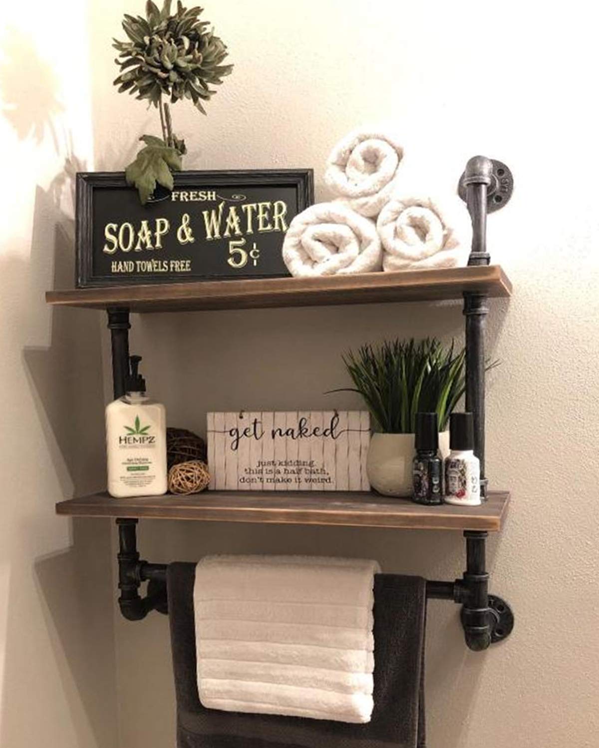 Black Pipe Shelves Decor For You