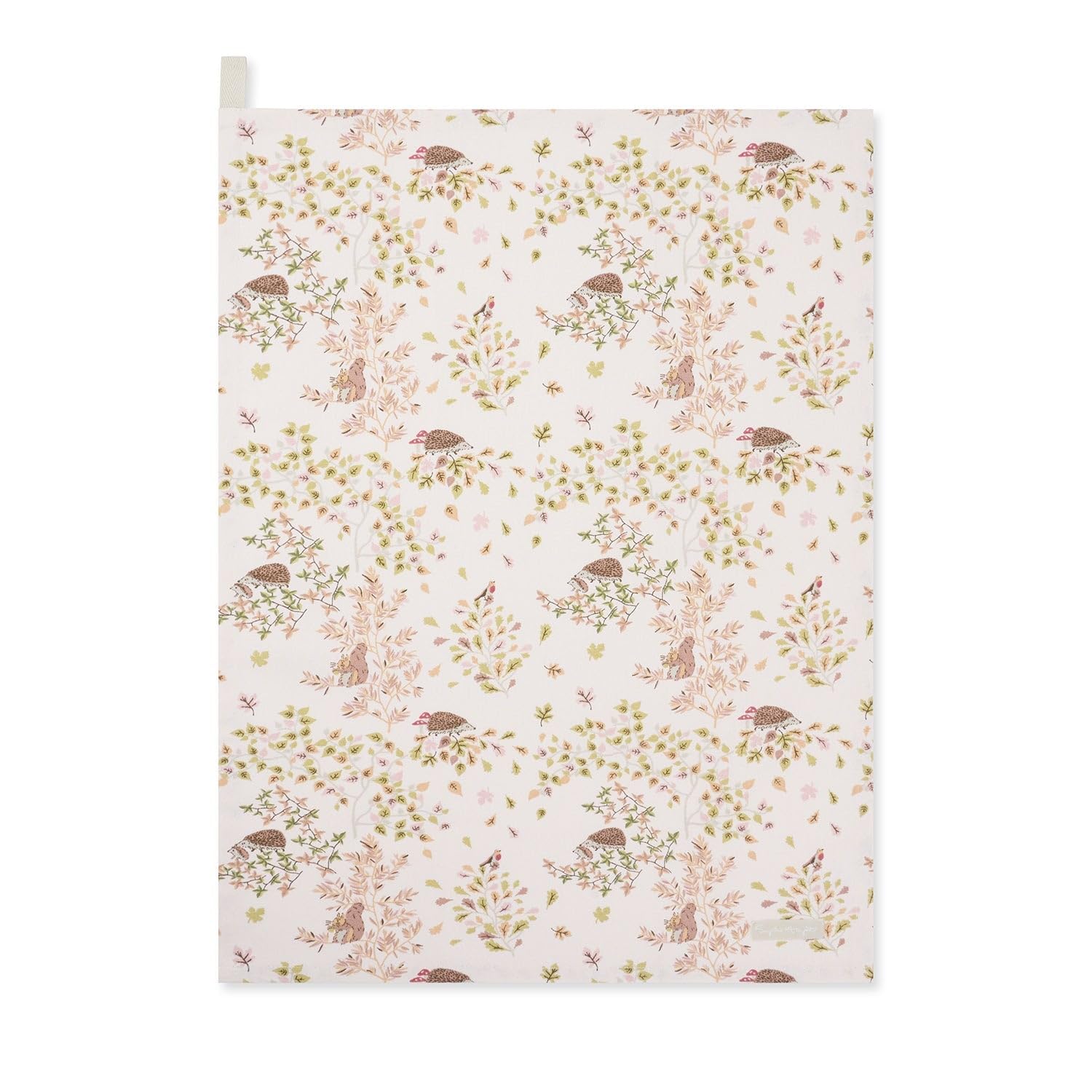 Sophie Allport Brown Woodland Friends Tea Towel