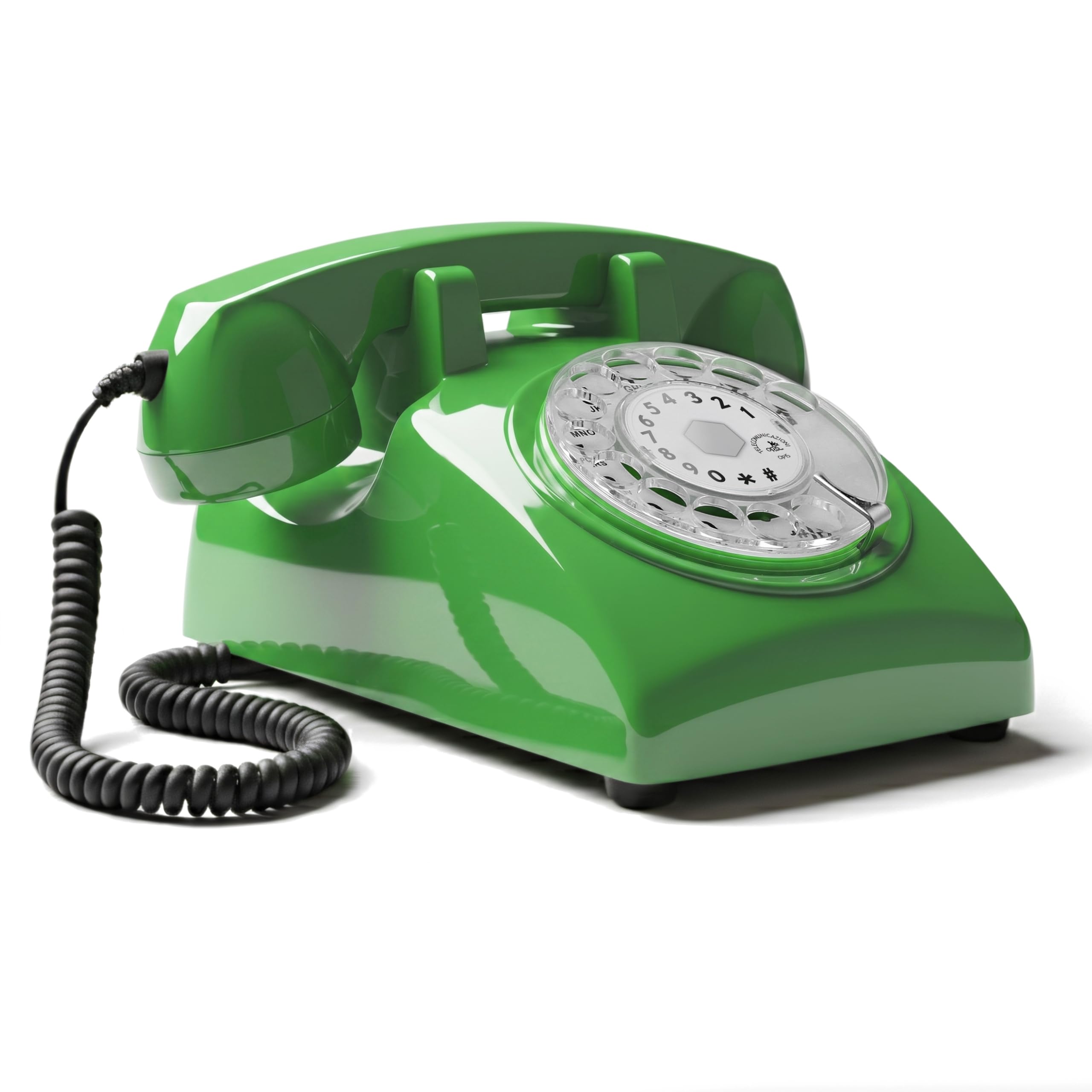 Opis 60s Cable - Retro Corded Phone/Corded Telephone Landline/Retro Phone/Vintage Telephone/Landline Phone/Corded Landline Telephone Retro/Old Telephone/Home Phone Corded (Green)-image-16
