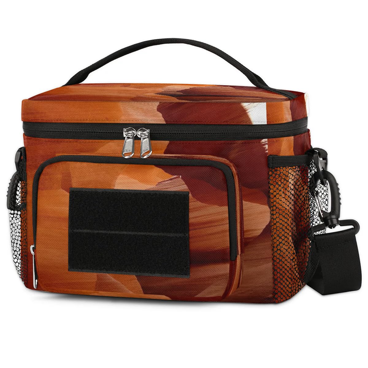 Yellow Gobi Tactical Lunch Box for Men Insulated Lunch Bag Women Large Lunchbox Cooler Bag with Adjustable Shoulder Strap Leakproof Lunch Totes Bag for Work Park Picnic