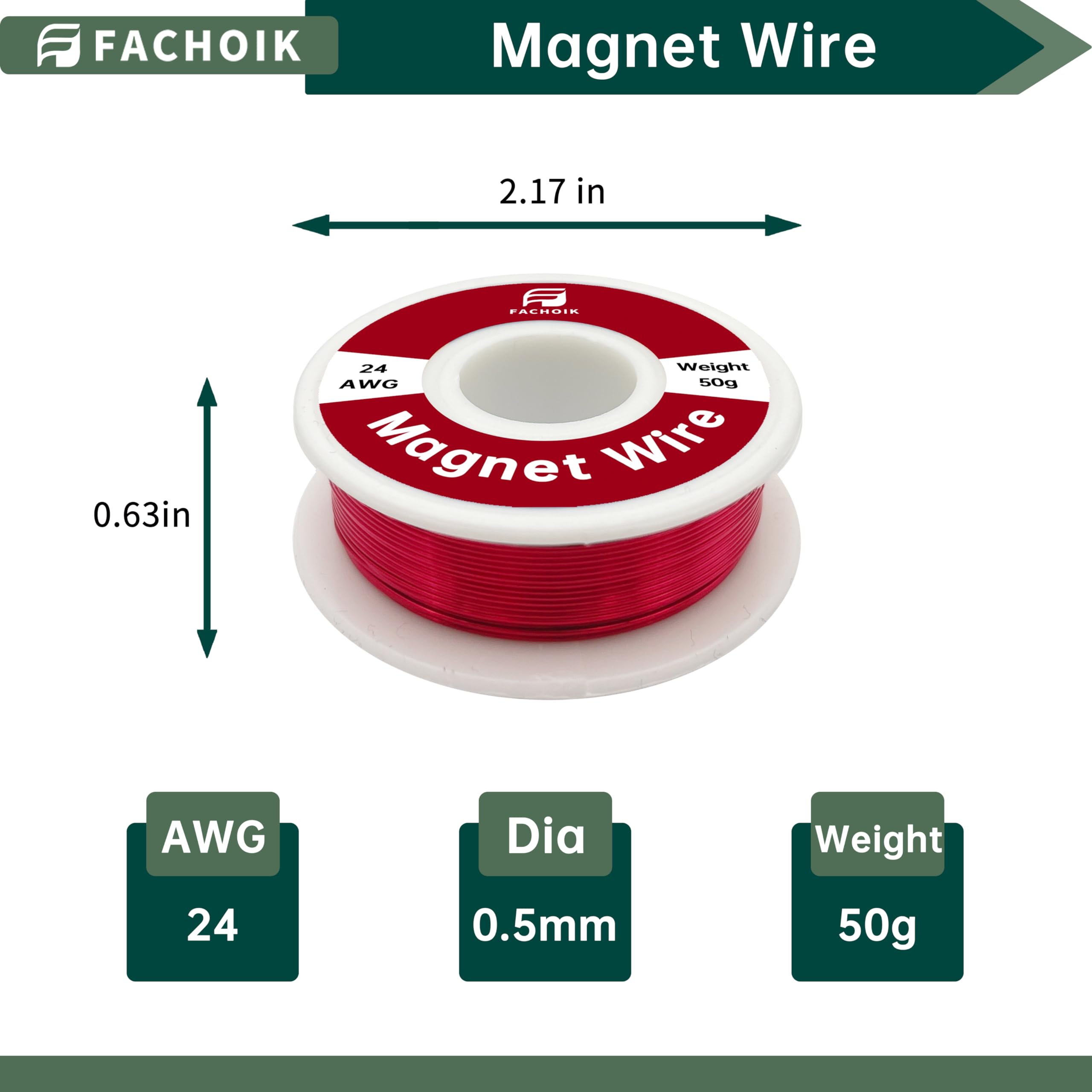24 AWG Magnet Wire - Transformer & Inductor Wire -3