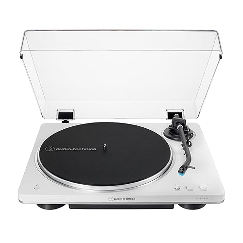 Audio-Technica AT-LP70XBT Wireless Turntable (White/Silver) - White/Silver