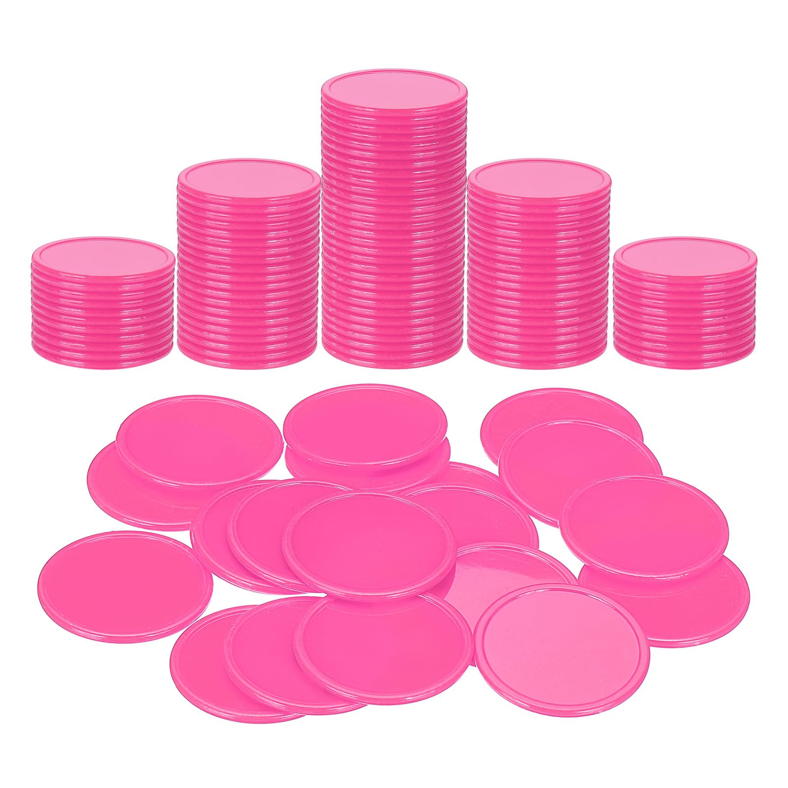 Muiltvoe Plastic Poker Chips, Learning Counters Counting Counters Disk Marker Opaque Game Token for Game Play Math Counting