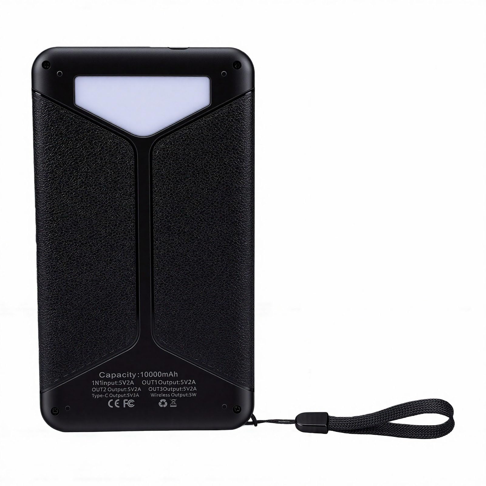 Caricabatterie Solare USB C da Esterno 10000mAh Power Bank con
