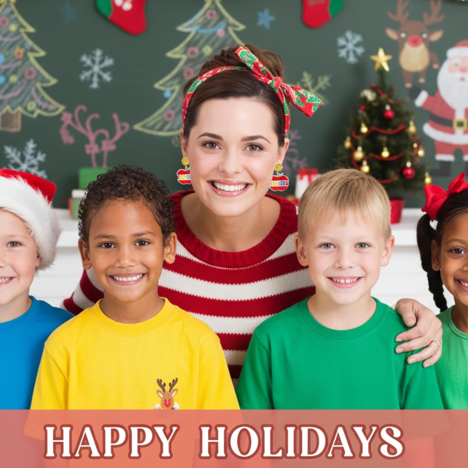 16 Pairs Valentine's Day Earrings Bulk for Women Acrylic Pink Red Heart Love XO Dangle Earrings Holiday Valentines Gifts - Image 5