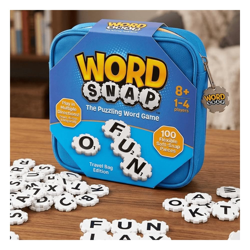 Jeu avec sac de voyage, puzzle de mots pour adultes, famille et enfants, jeu amusant pour enfants à partir de 8 ans, 1 à 4 joueurs