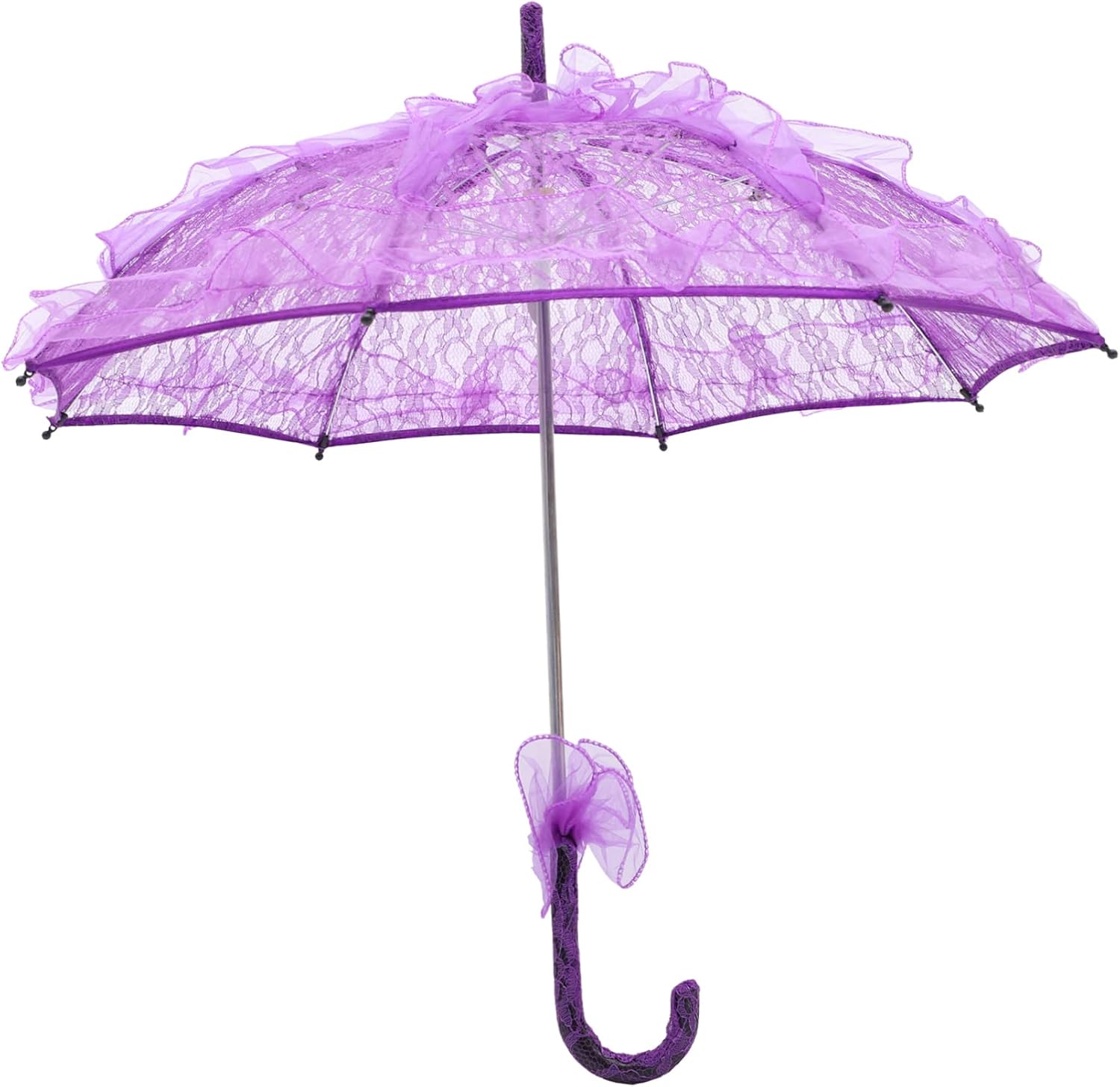 Lace Parasol Umbrella for Weddings and Events Elegant Decorative Bridal Umbrella Photography Prop for and Themed Parties