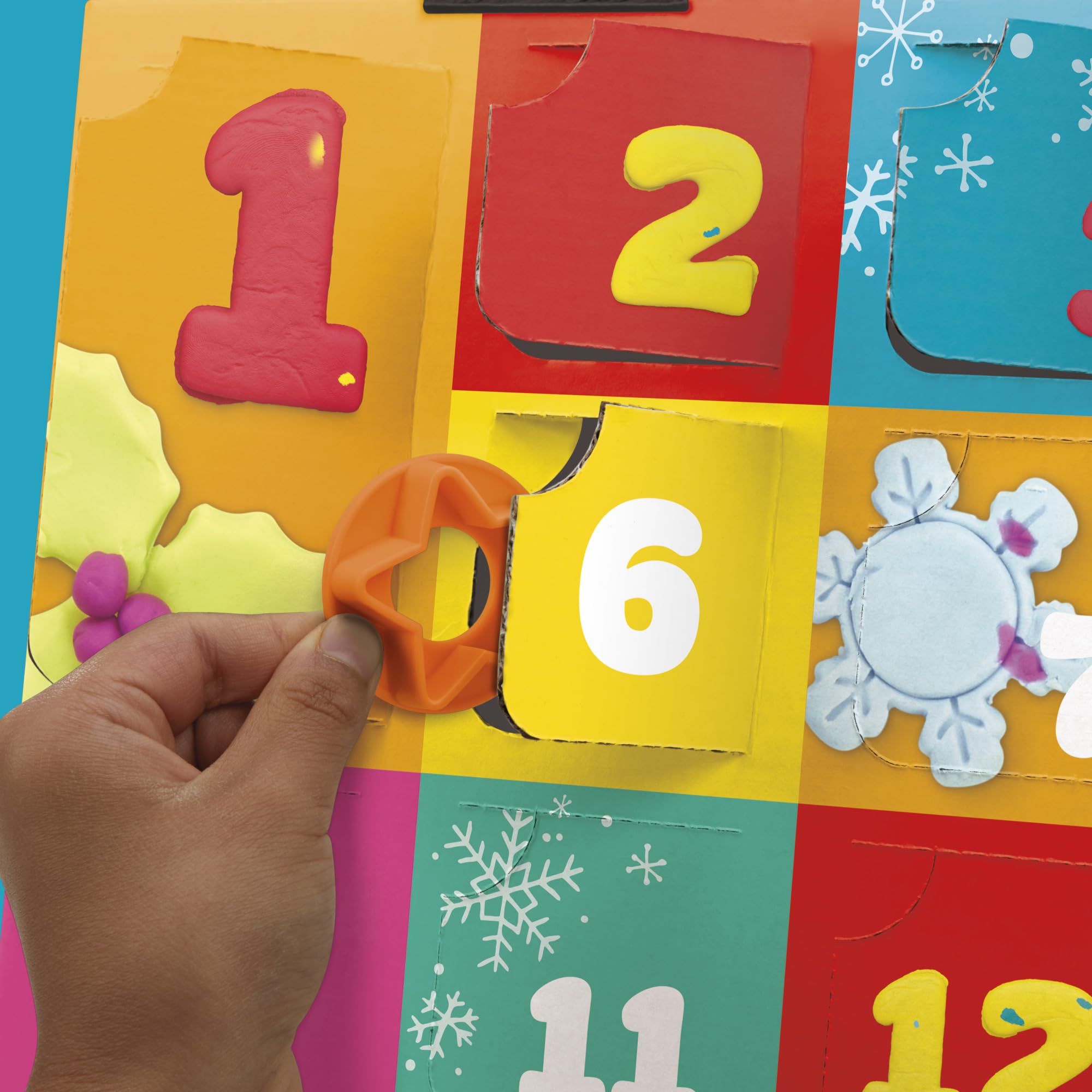 Advent Calendars Play-Doh Holiday for Kids 24 Days of Surprise Modelling Compound & Tools - Image 2