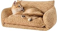 Vista 41 de Hollypet Cama para gatos, mullida, multifuncional, de doble capa, suave para mascotas, sofá ortopédico para gatos y perros pequeños, color rosa