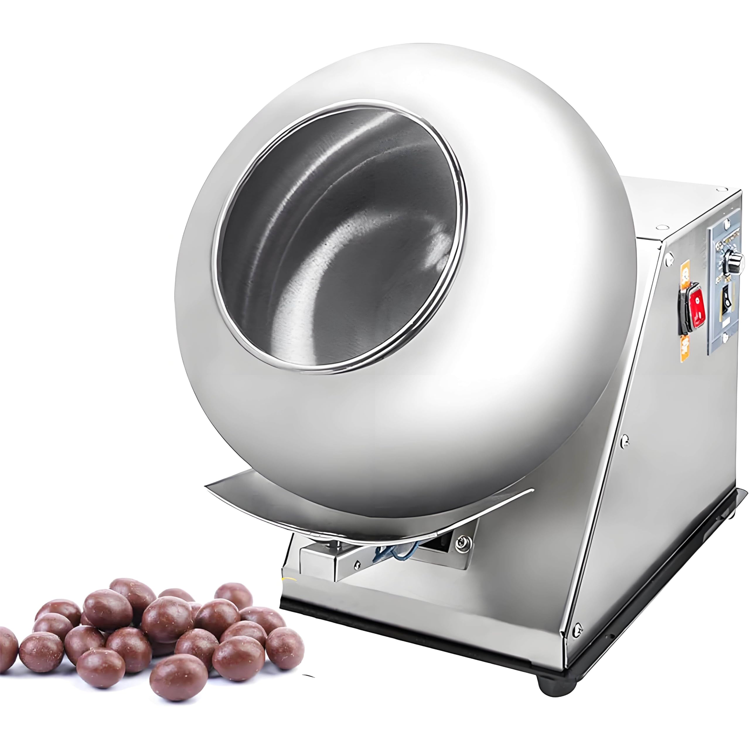 LJLYYDS Sugar Coating Machine, Small Commercial Mini Chocolate Panning Machine, Chocolate Coating Polishing Machine Coater Sugar Ball Coating Drying Machine