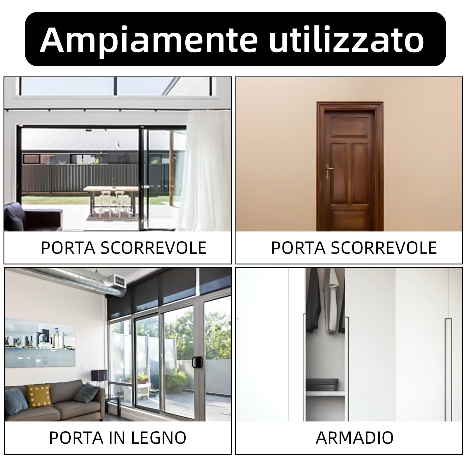 Guarnizione Adesiva Per Porte E Finestre - Nero, 10m X 10mm, Isolante Acustico E Termico - Foto 8